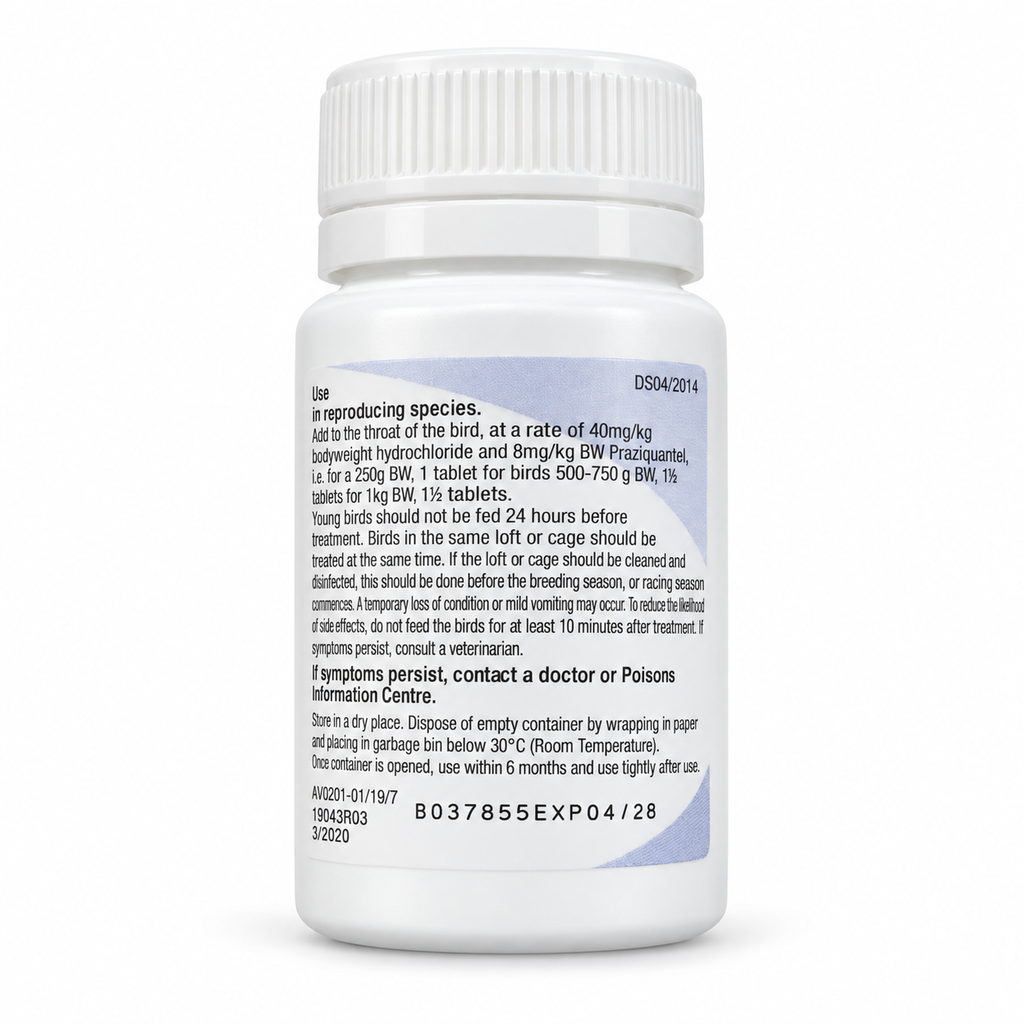 Avitrol Plus Tablets rear label professional studio image