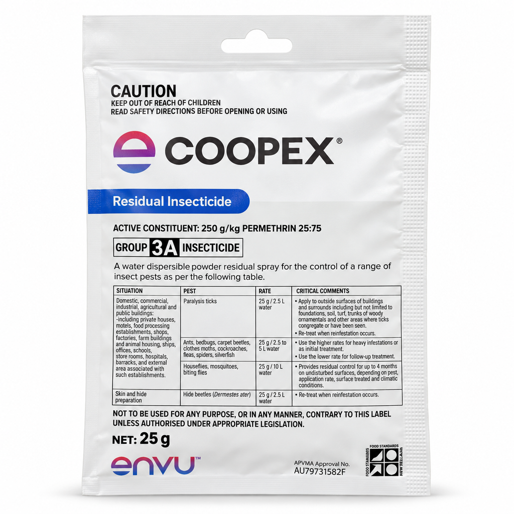 Coopex Residual Insecticide 25 g front