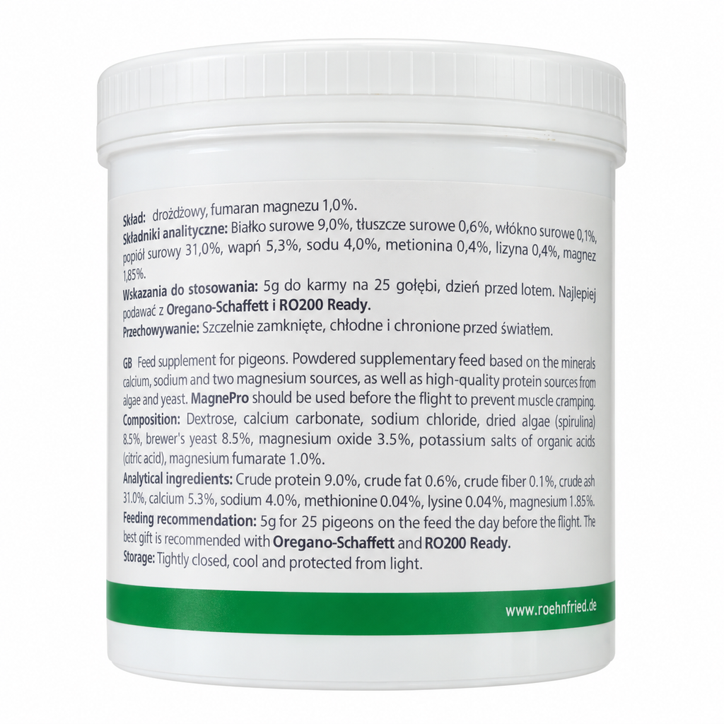 Röhnfried Magne Pro 500 g English ingredients and feeding instructions