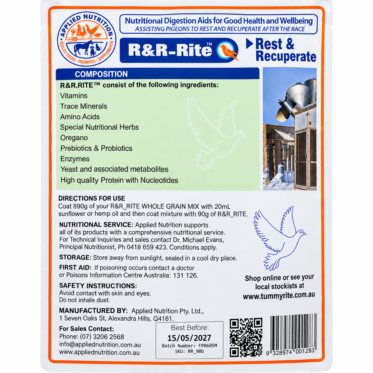 R&R-Rite composition and directions