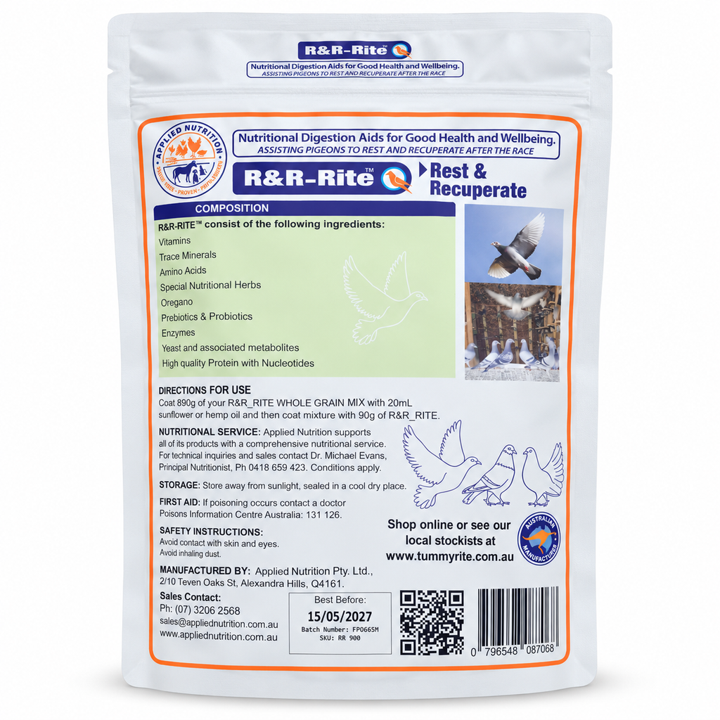 Applied Nutrition R&R-Rite 900g rear directions